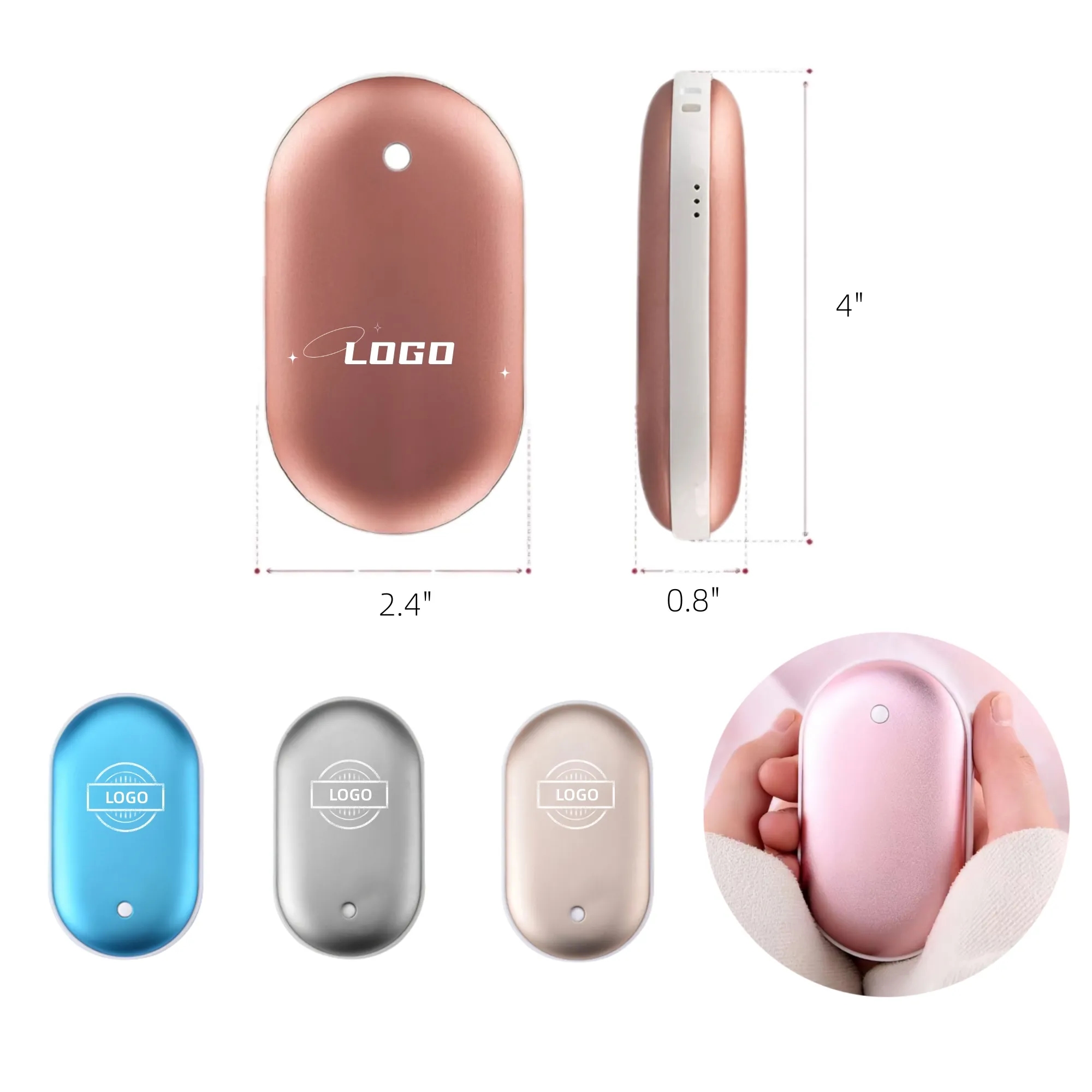 Winter Hand Warmer Reusable USB Power Bank MOQ50