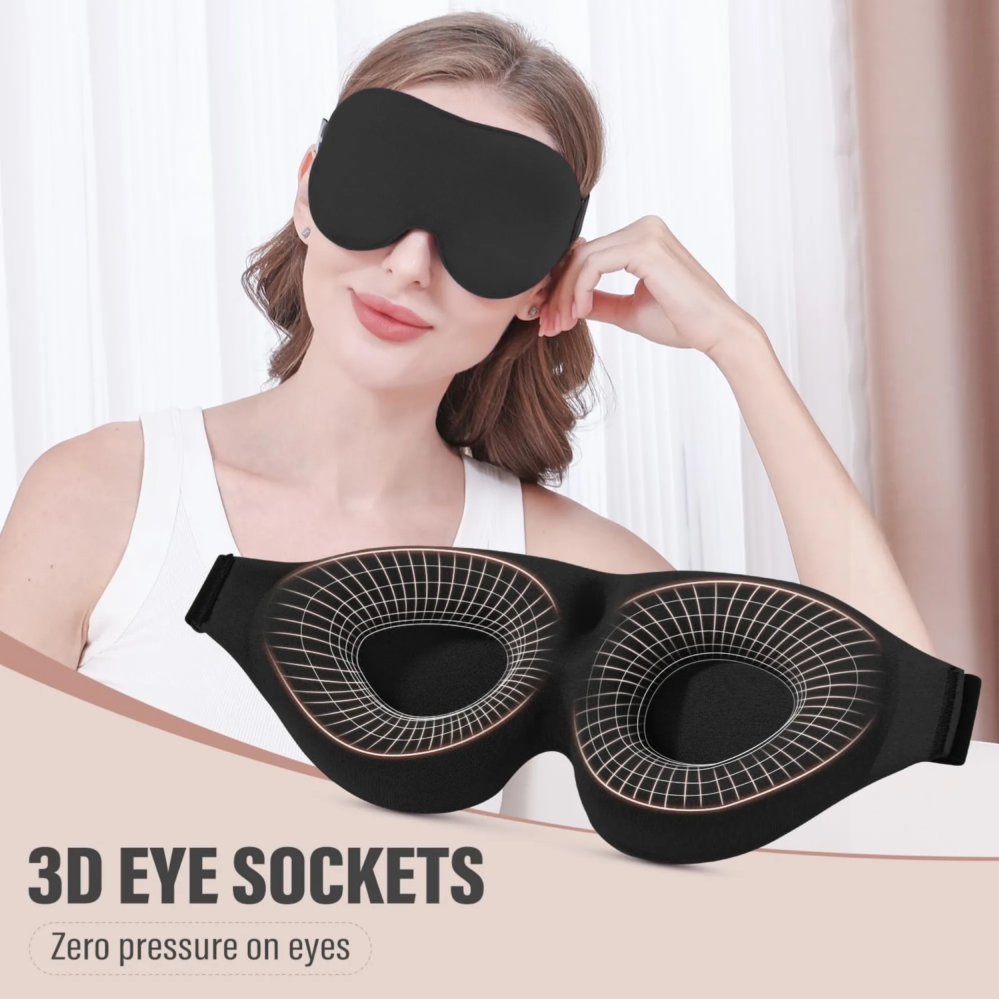 3D Stereo Light Blocking Sleep Mask 2