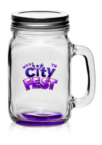 16 oz. Libbey Handle Mason Jars with Lids 11
