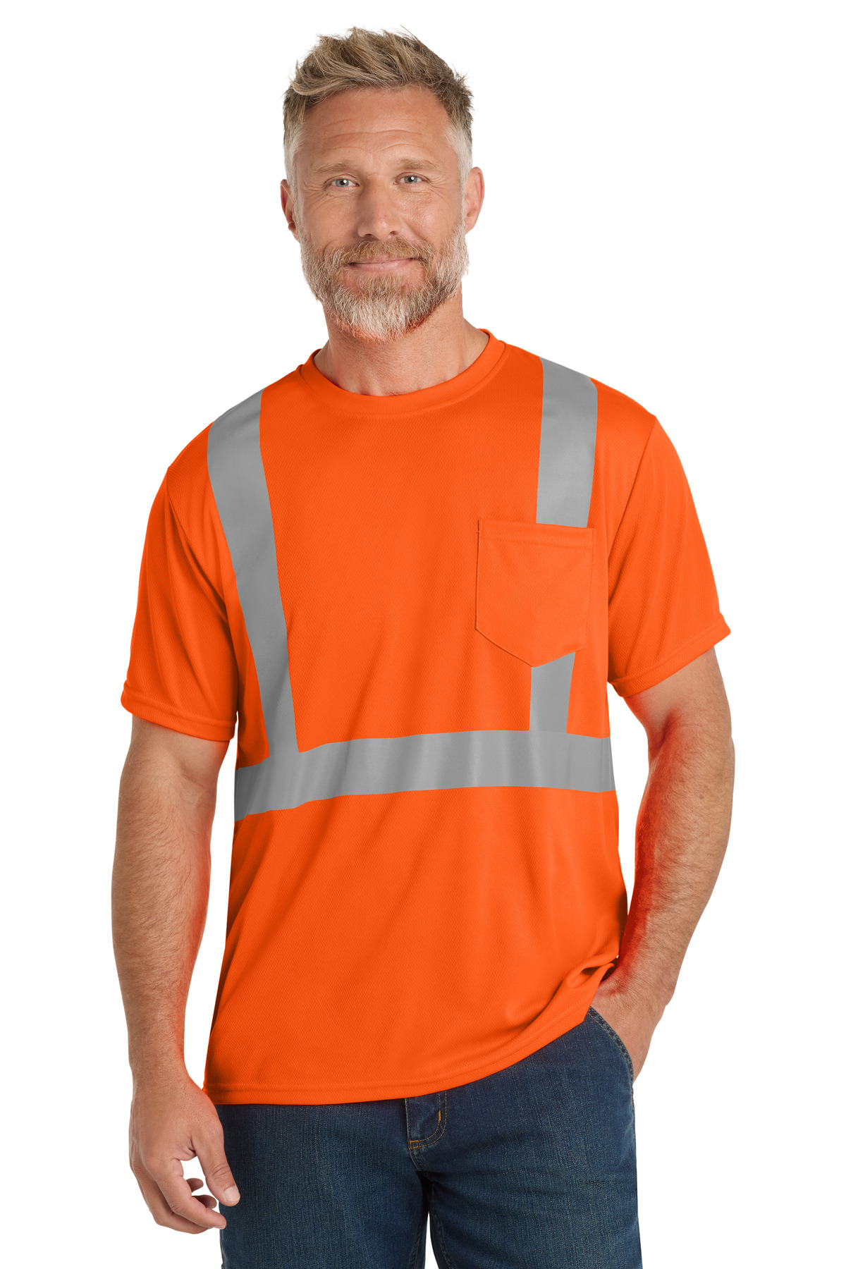 CornerStone ANSI 107 Class 2 Mesh Tee. CS200 24