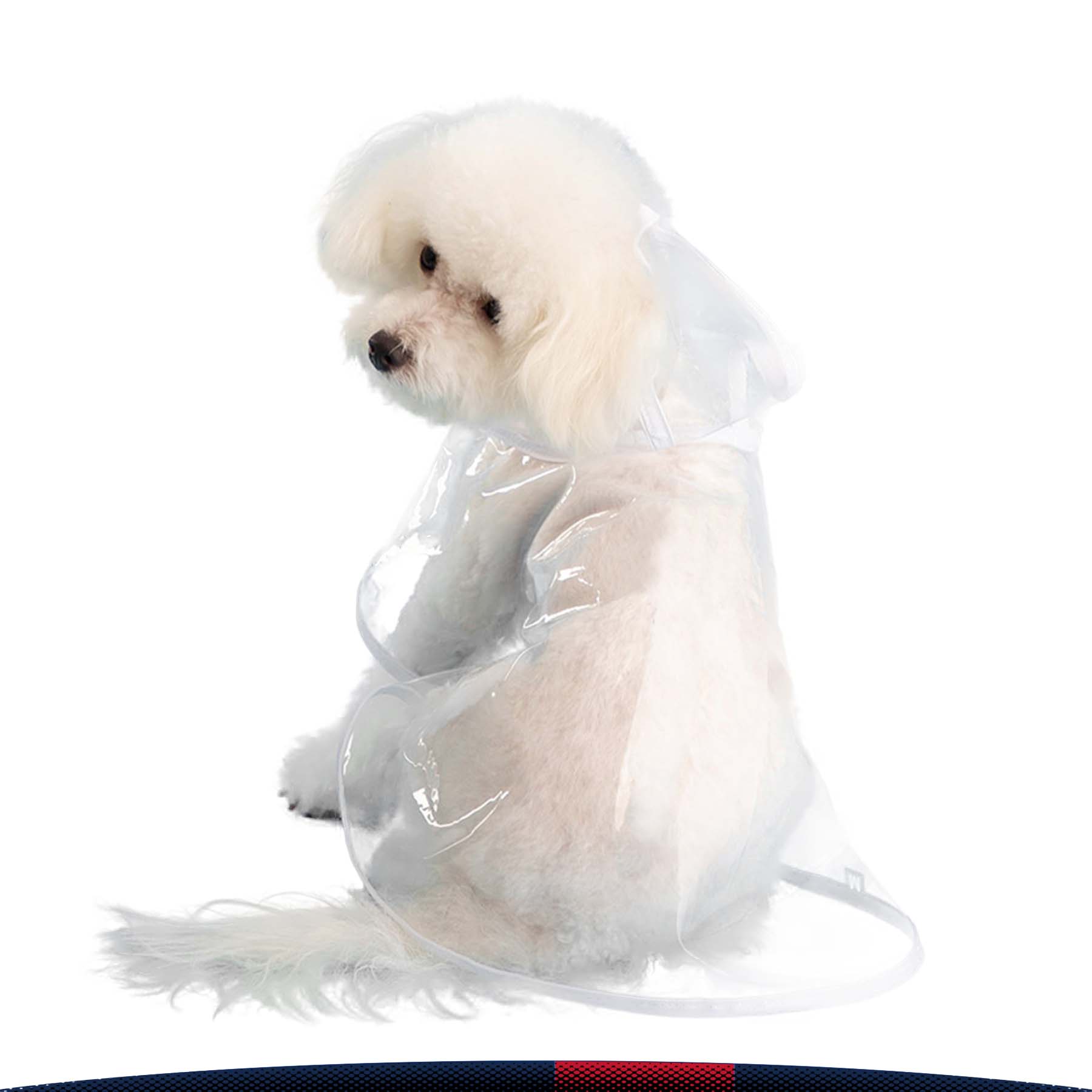 Clear Waterproof Pet Raincoat 3