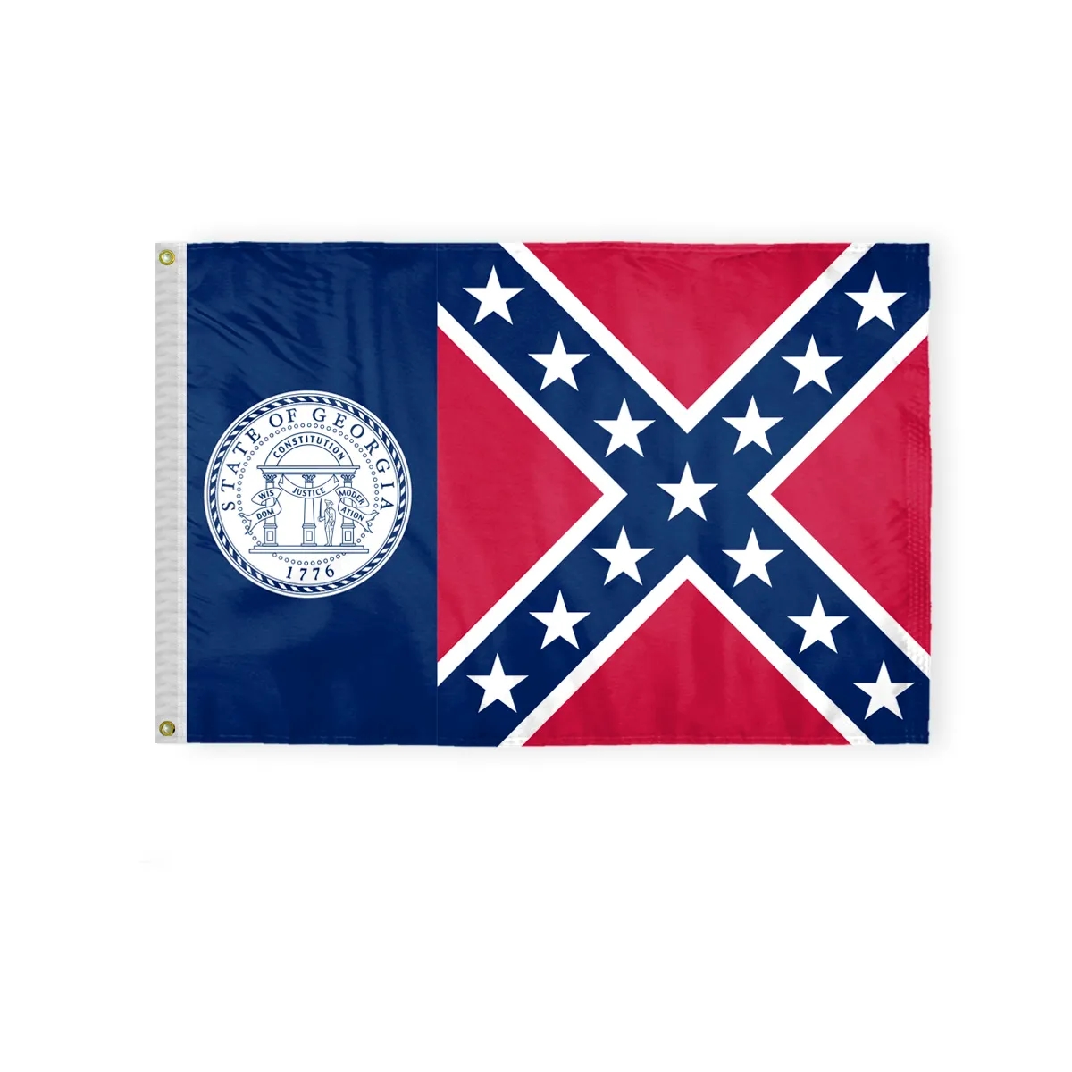 12"x18" to 8'x12' Georgia Until 2001 Nylon Flags 2