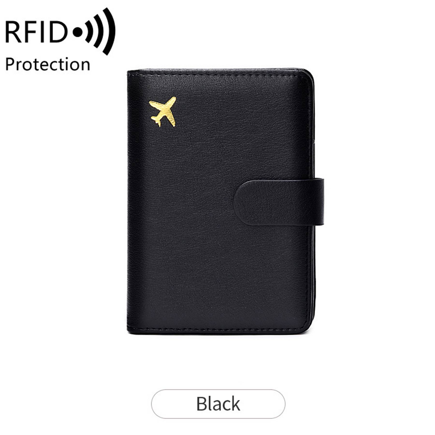 PU Leather RFID Passport/Card Wallet With Arita holder 5