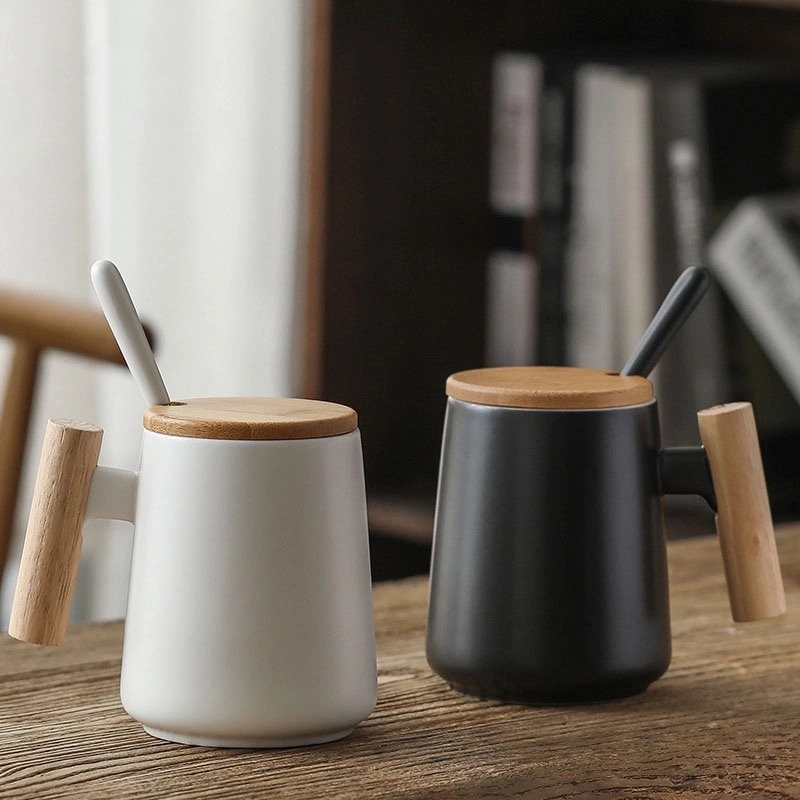 Custom 15 OZ Ceramic Mug With Stainless Steel Spoon 5
