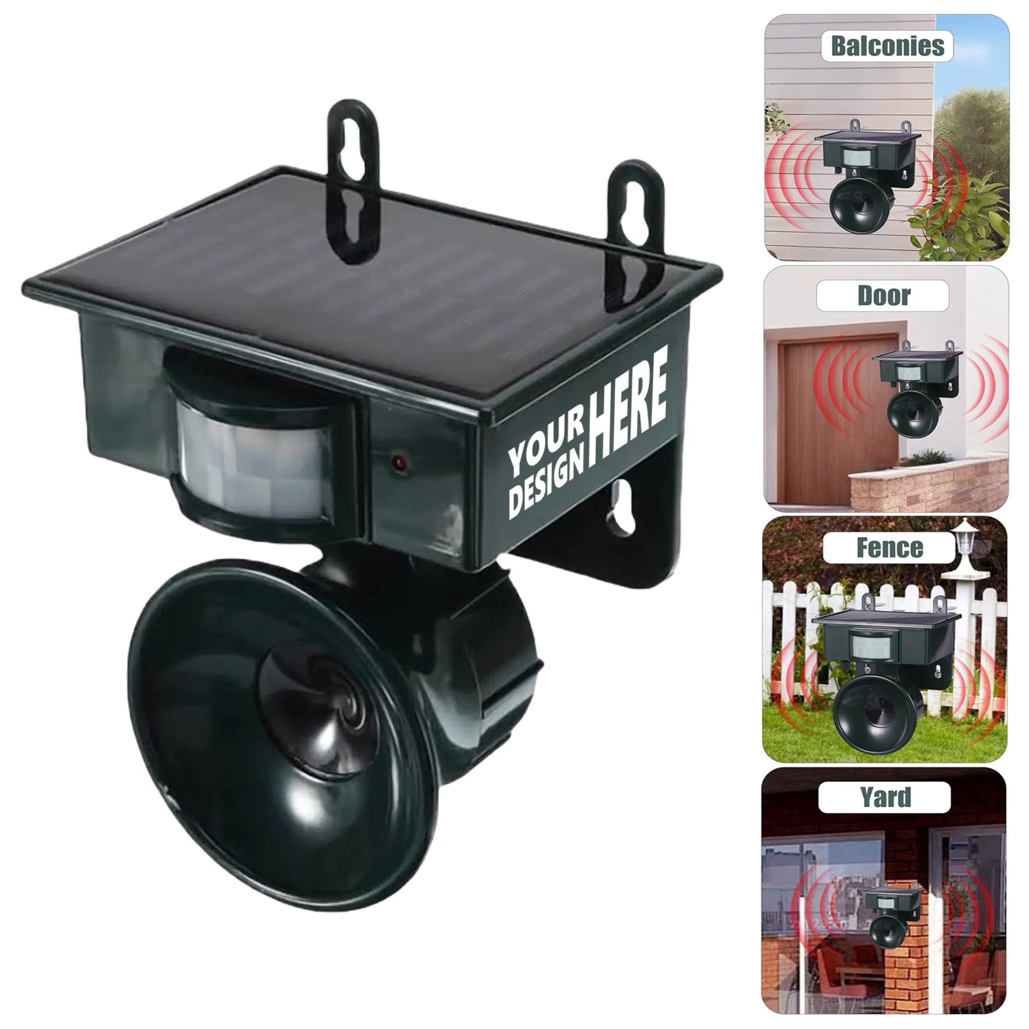 Solar-Powered Ultrasonic Animal Repeller