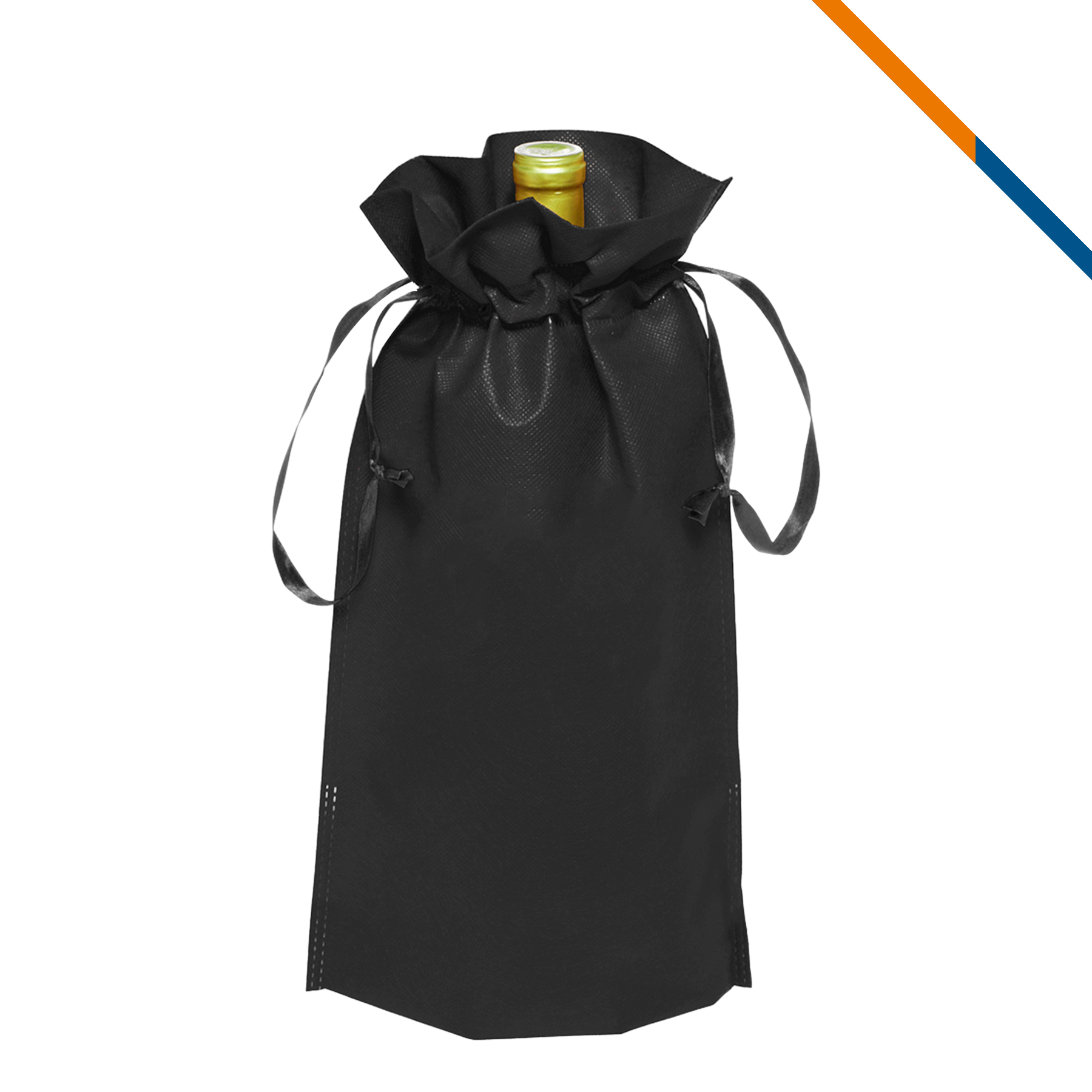 Plin Wine Bottle Drawstring Bag 5