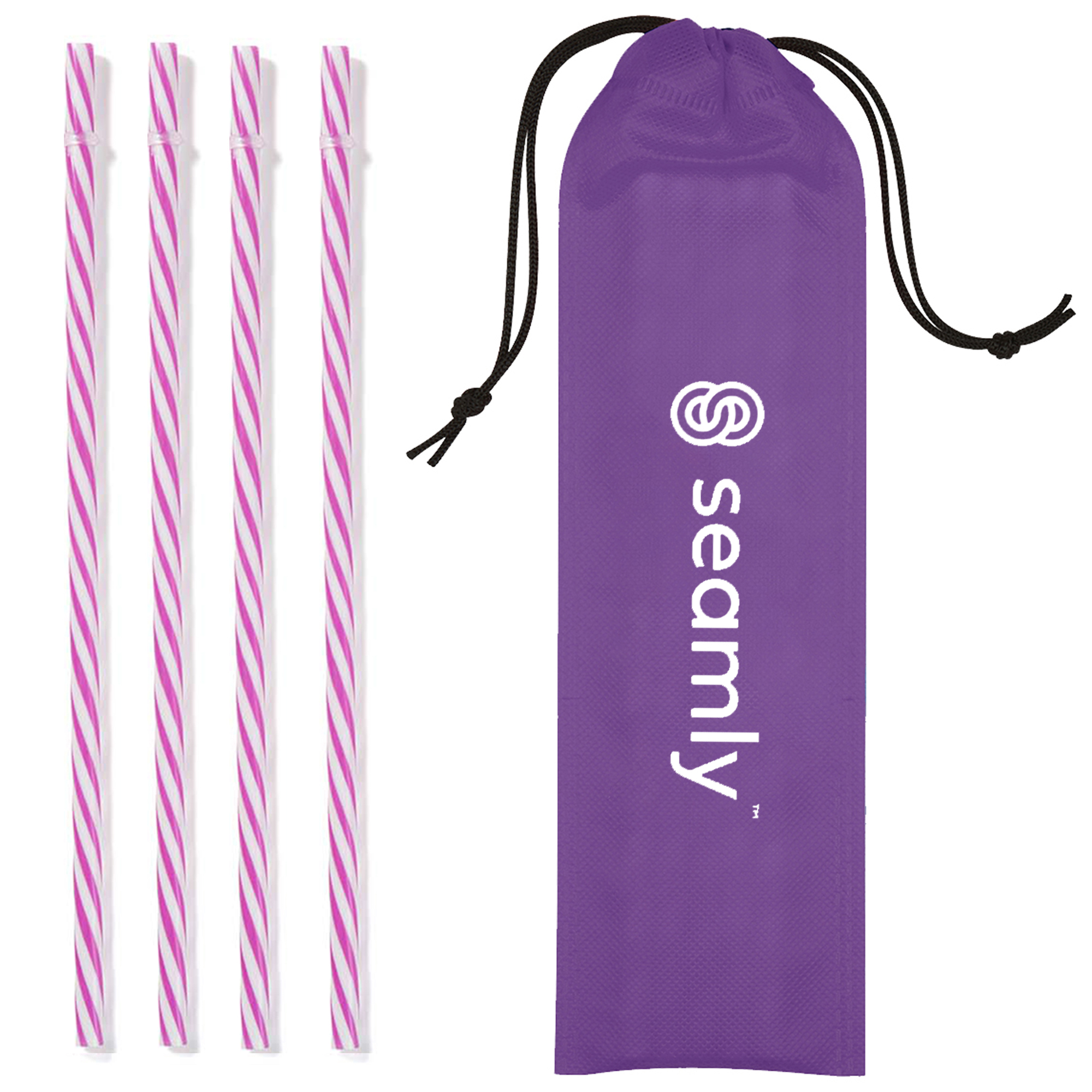 Reusable PP Straw in Drawstring Pouch 4