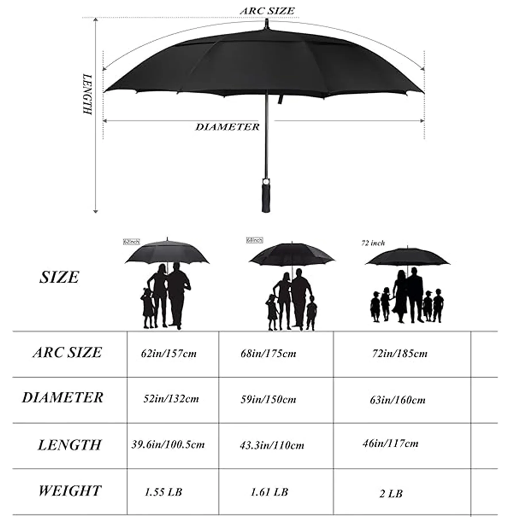 Automatic Open Golf Umbrella 5