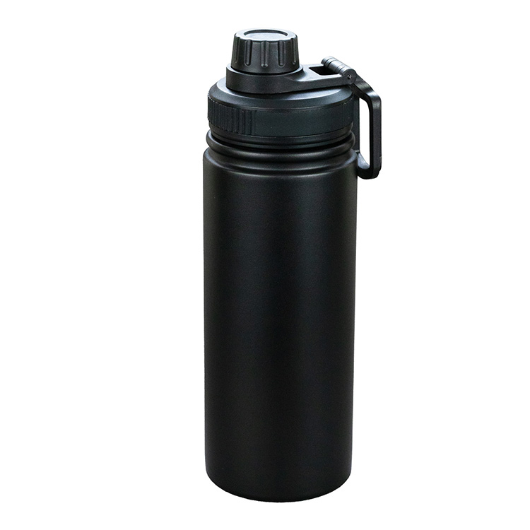 "HANA" 19 oz Powder Coated Double Wall Stainless Steel Tumbler With a Sport Lid 8