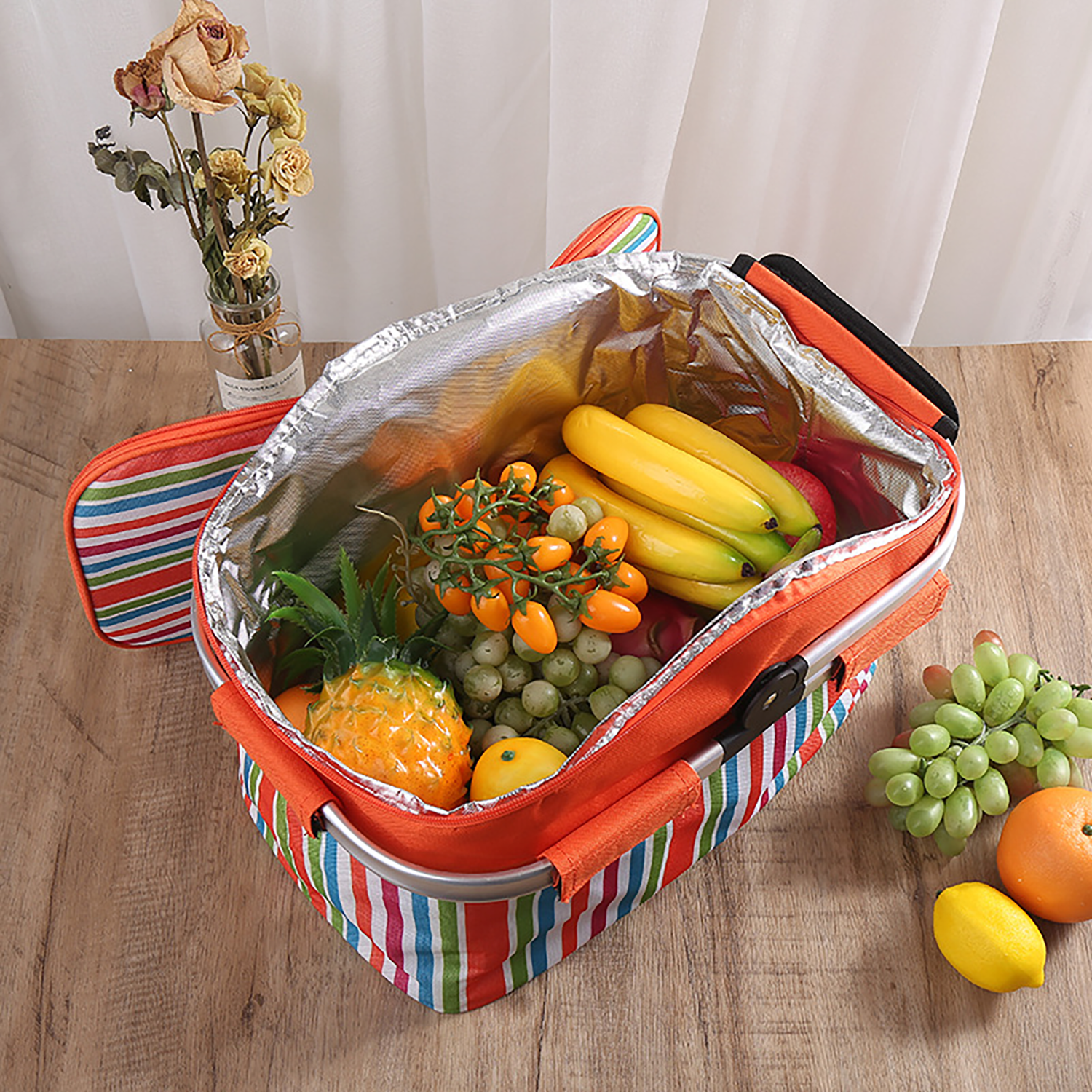 Aluminum Foil Picnic Cooler 30L Large Capacity Box 3