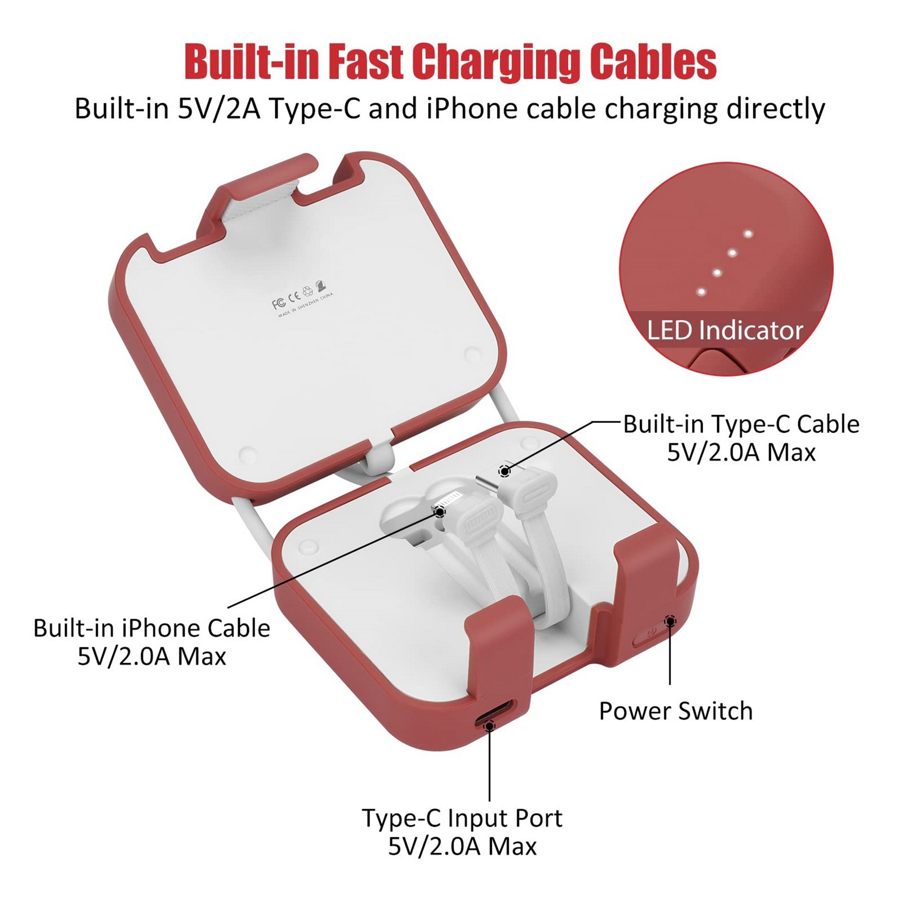 4000mAh Small Portable Charger 6