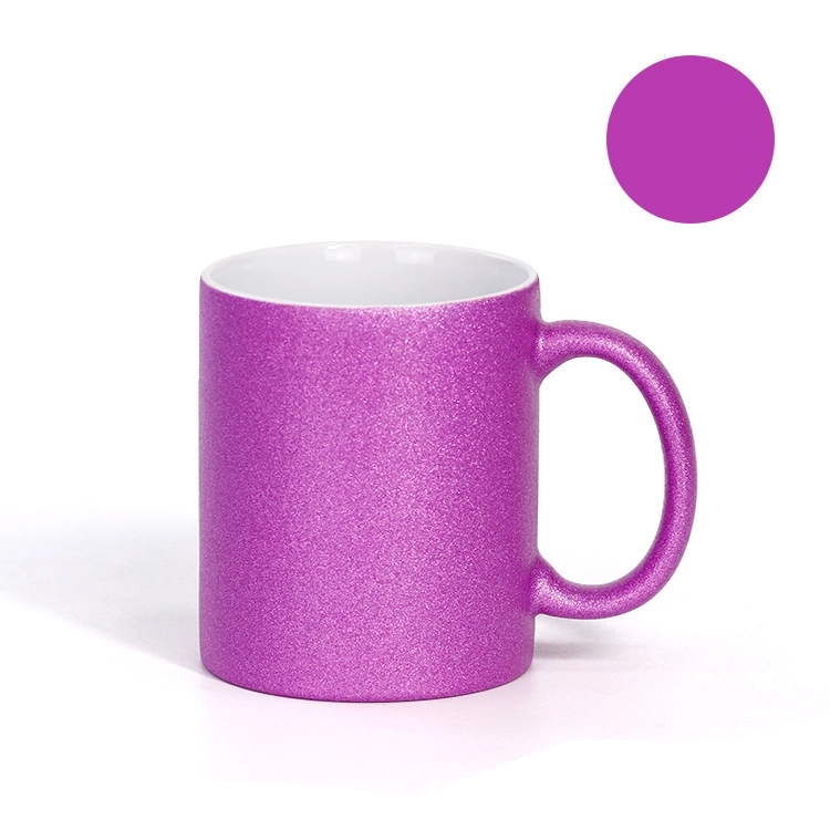 11 oz Full Color Sublimation Sparkly Ceramic Mug 1