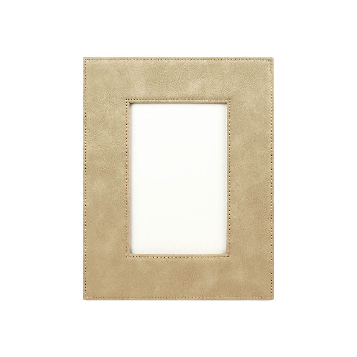 4" x 6" Light Brown Leatherette Photo Frame 3