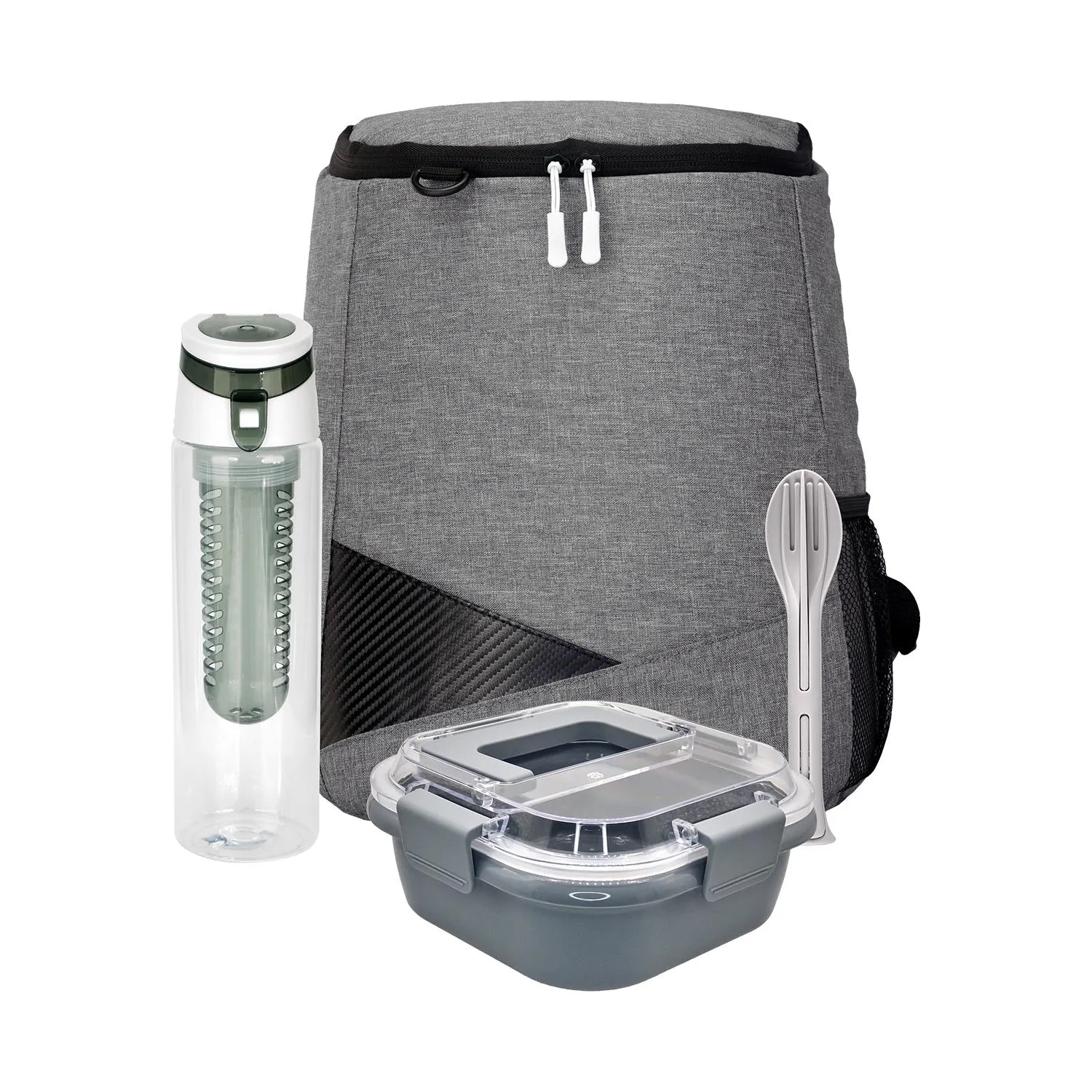 Trendy Lunch Box & Utensil Backpack Set 22
