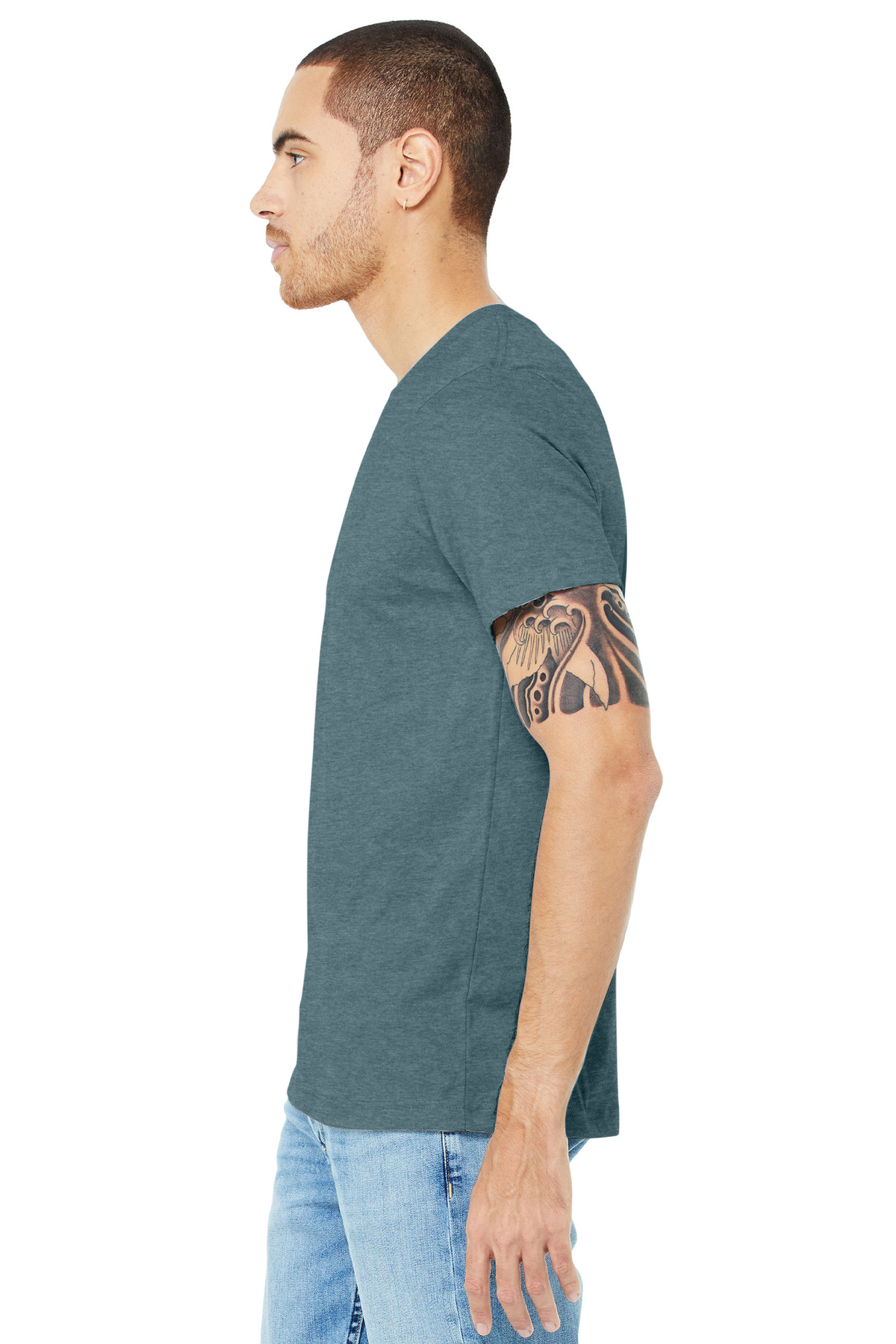 BELLA+CANVAS Unisex Heather CVC Short Sleeve Tee. BC3001CVC 574