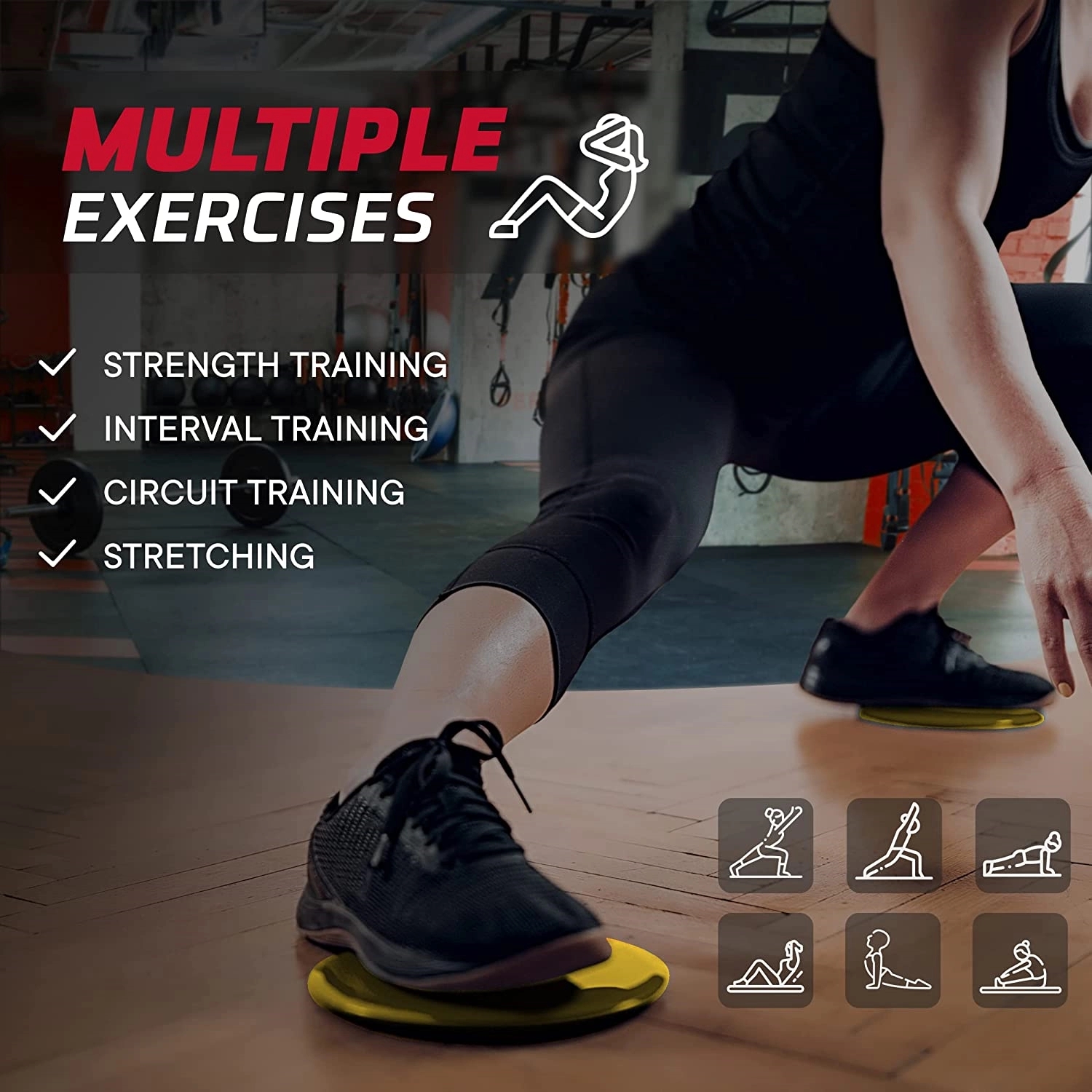Non Slip Exercise Sliders Gliding Discs 4