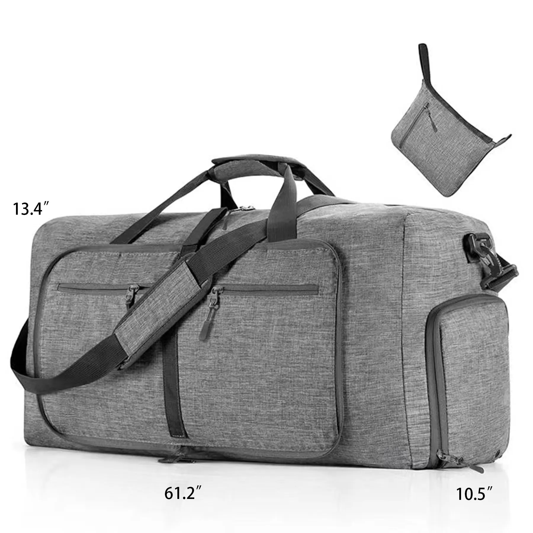 Foldable Duffel Bag With Shoes Compartment 3