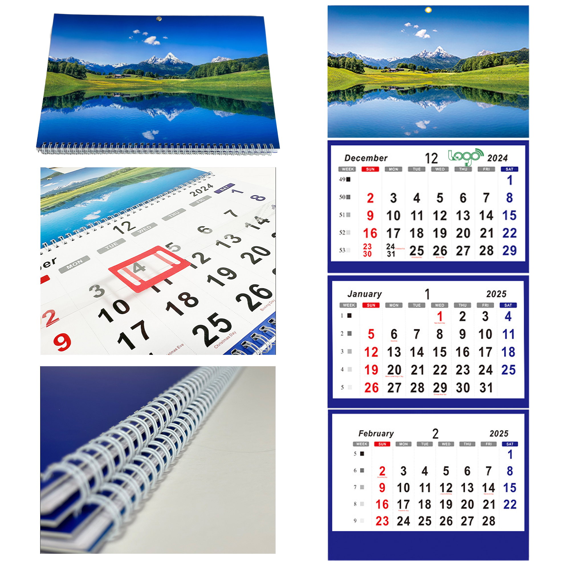 Four-Fold Logistics Wall Calendar 2