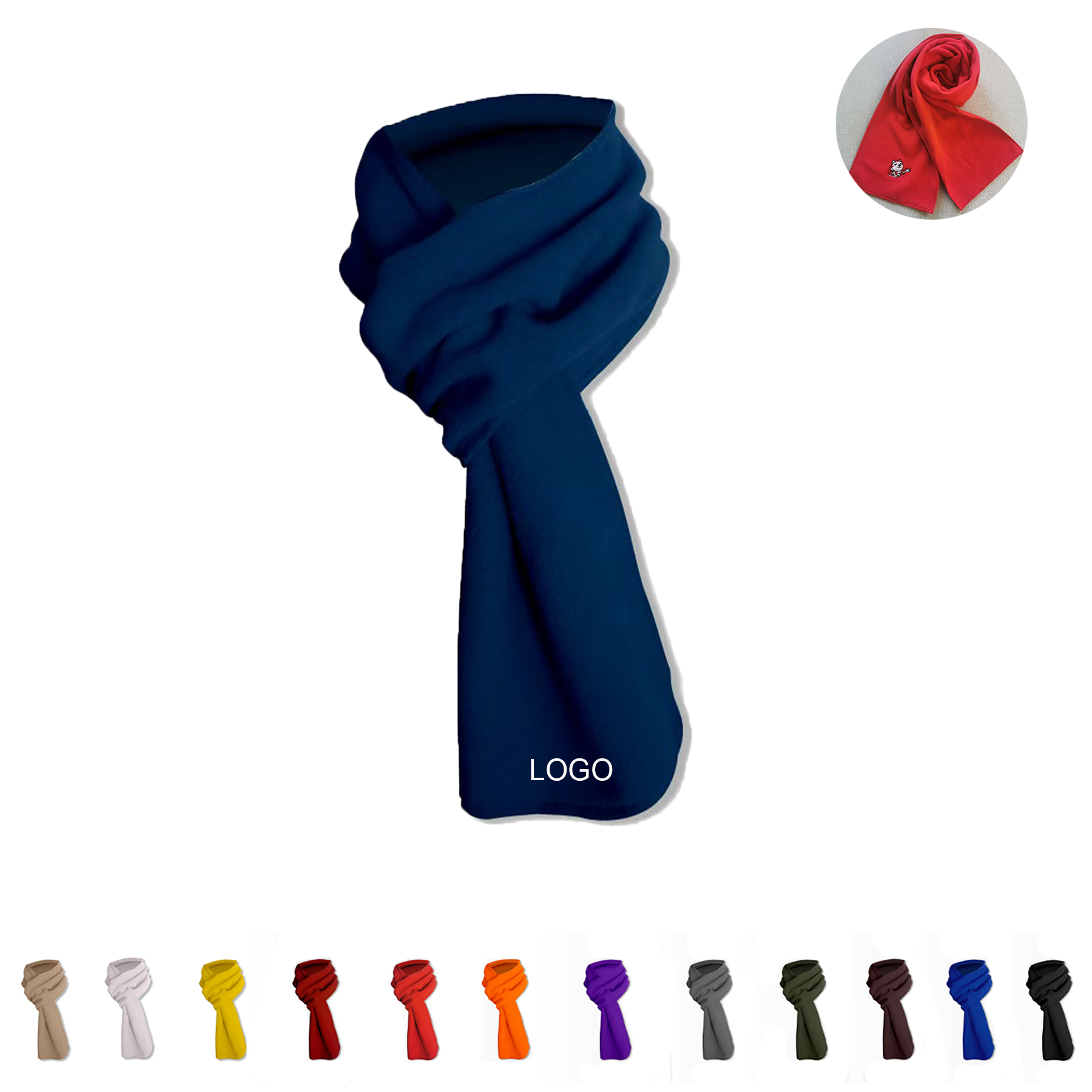Warm Polar Fleece Scarf 9