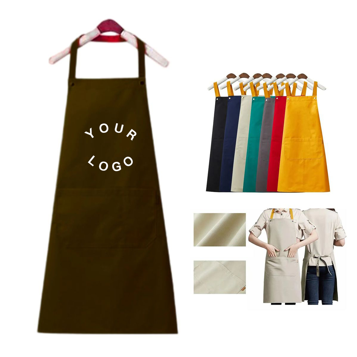 Kitchen Apron with Adjustable Straps 3