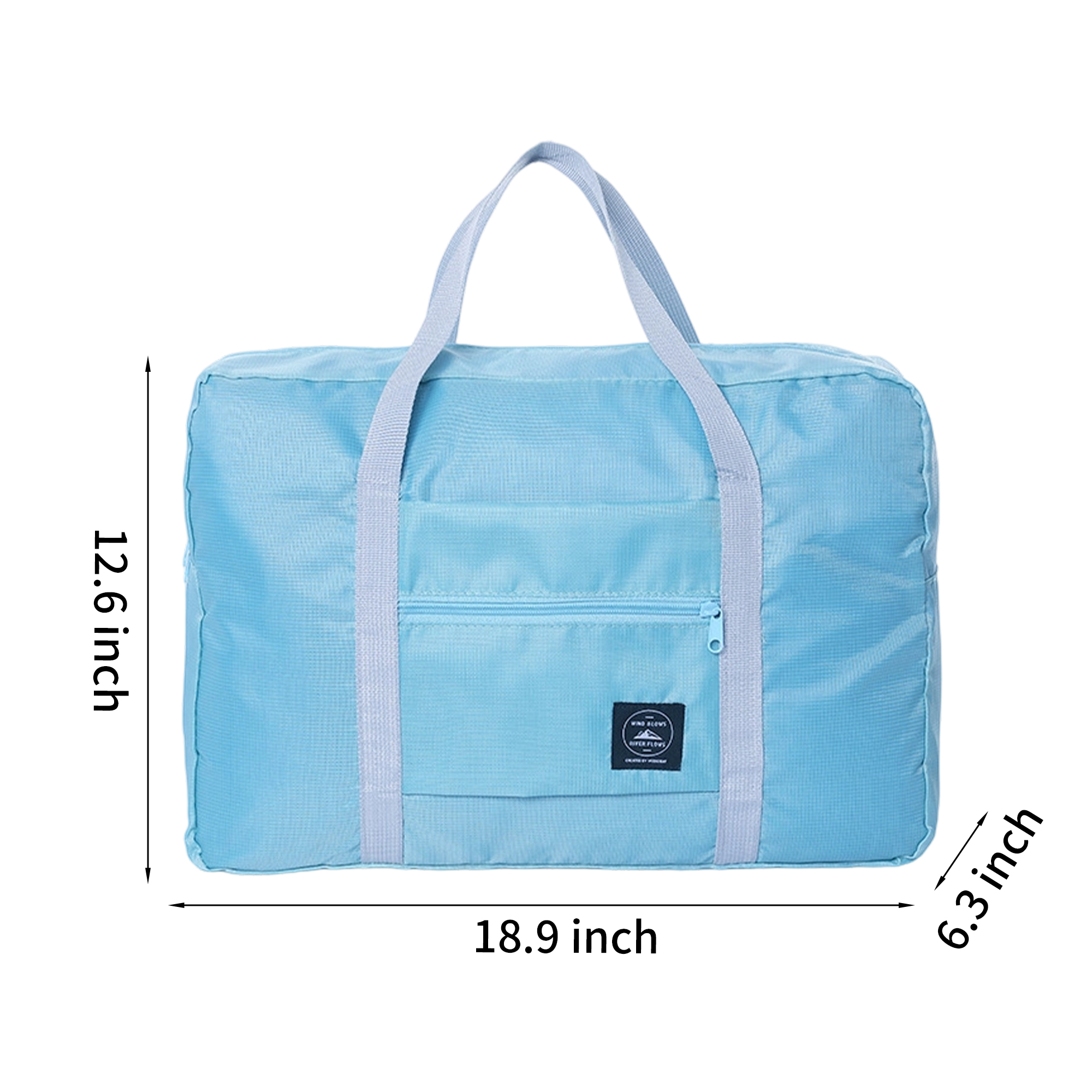 Polyester Lightweight Foldable Duffel Travel Bag 25L Capacity With Zipper 6