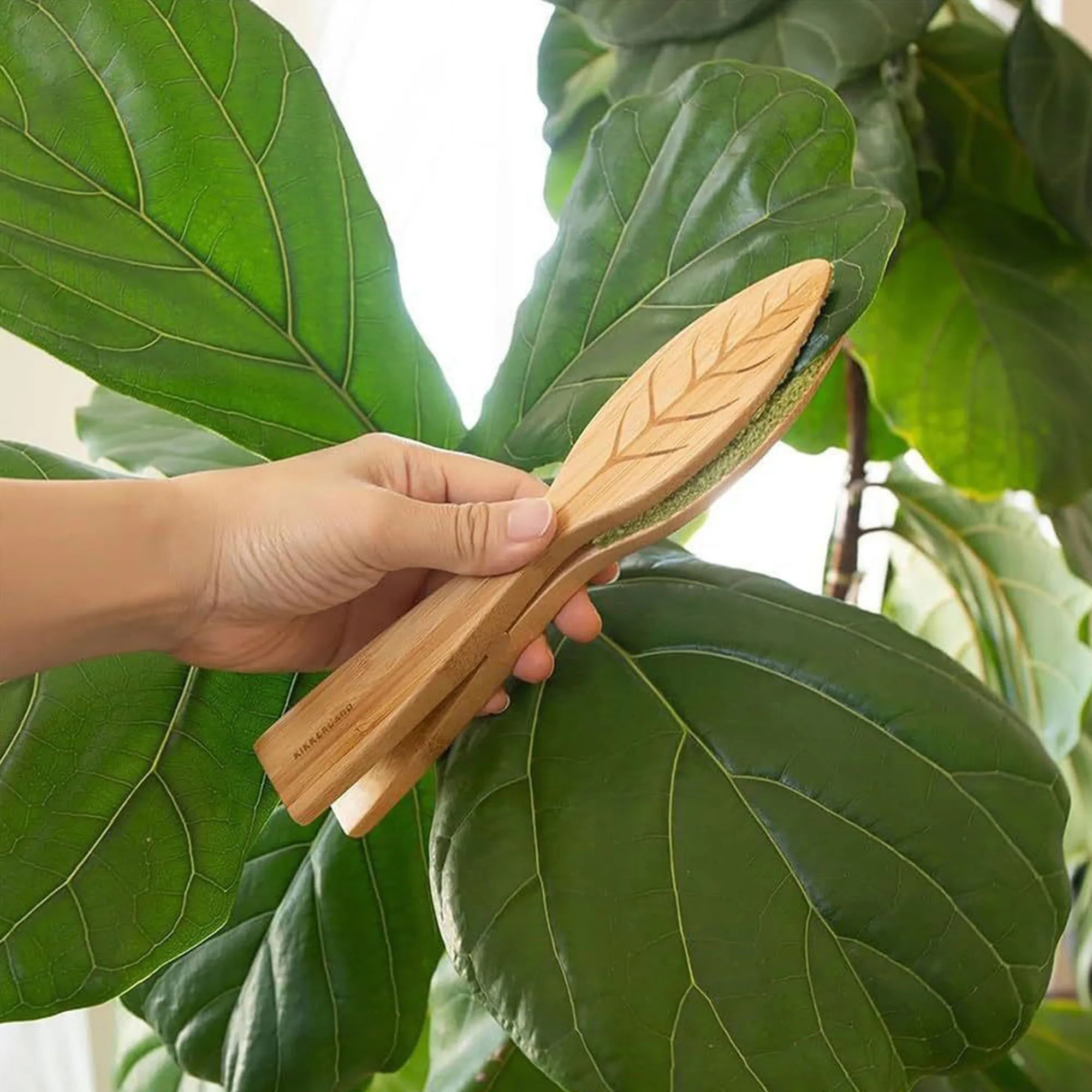 Eco-Friendly Bamboo Leaf Cleaning Tongs For Potted Plants 2