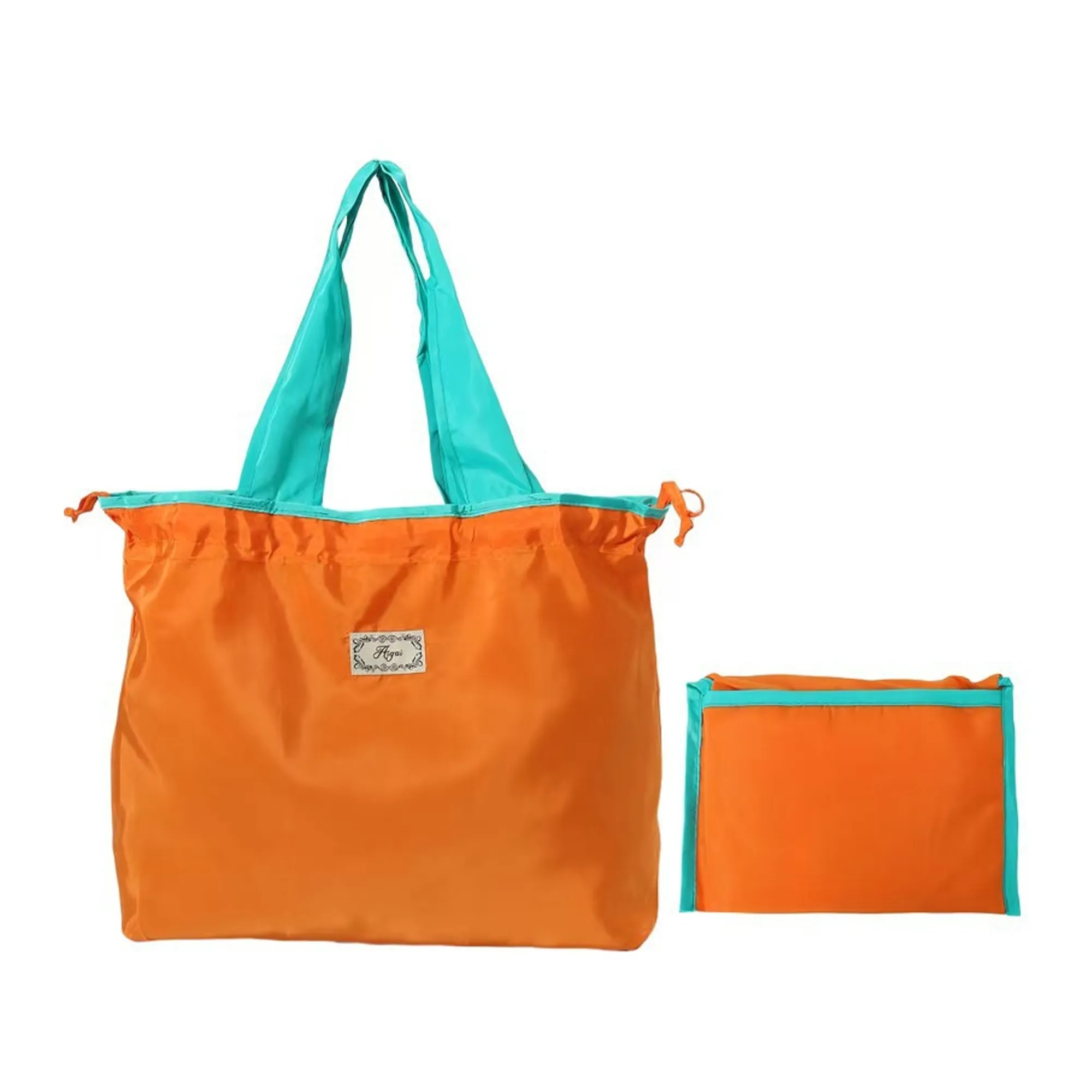 Large Foldable Waterproof Reusable Shopping Tote Bag 2