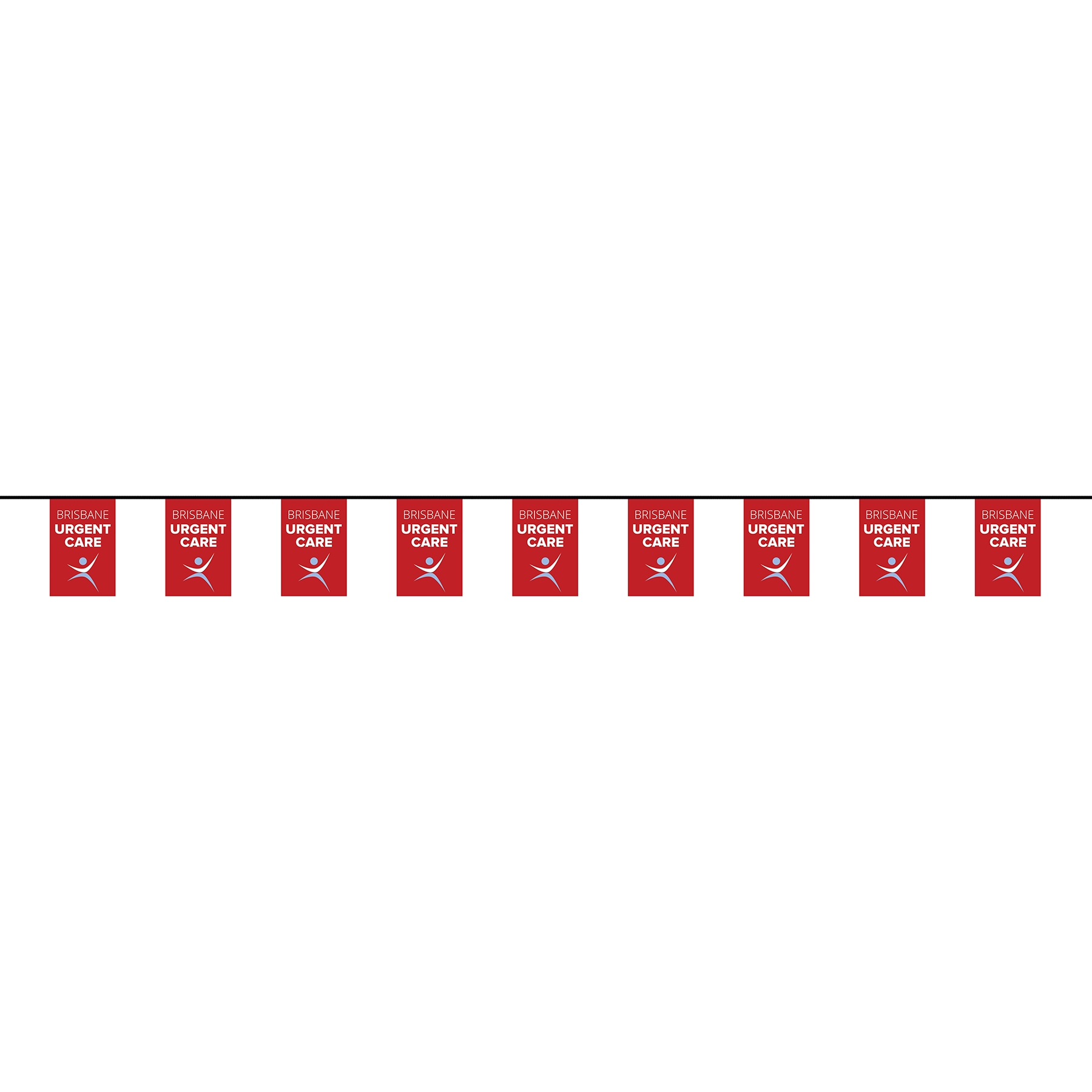 30' PVC Rectangular Pennant Strings 4