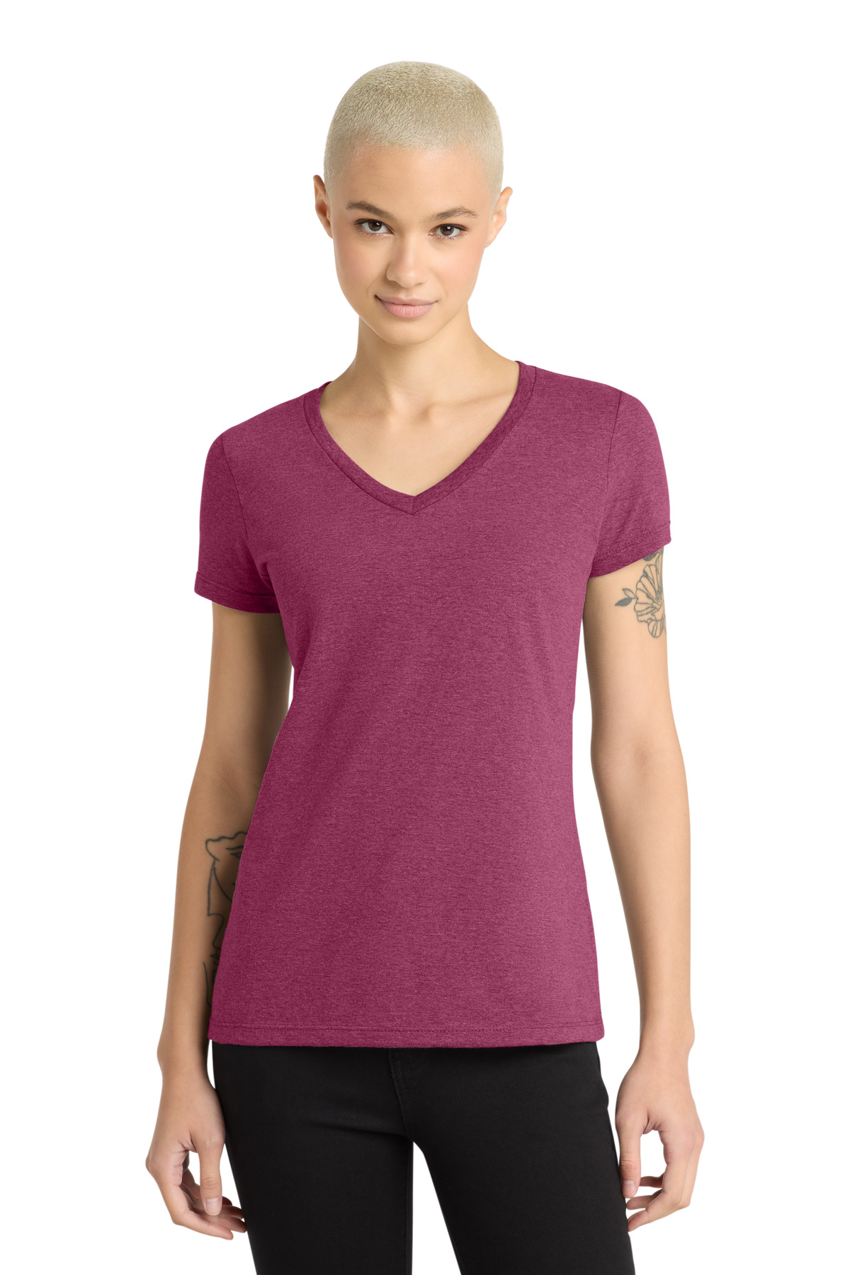 District - Women's Perfect Weight V-Neck Tee. DM1170L 67