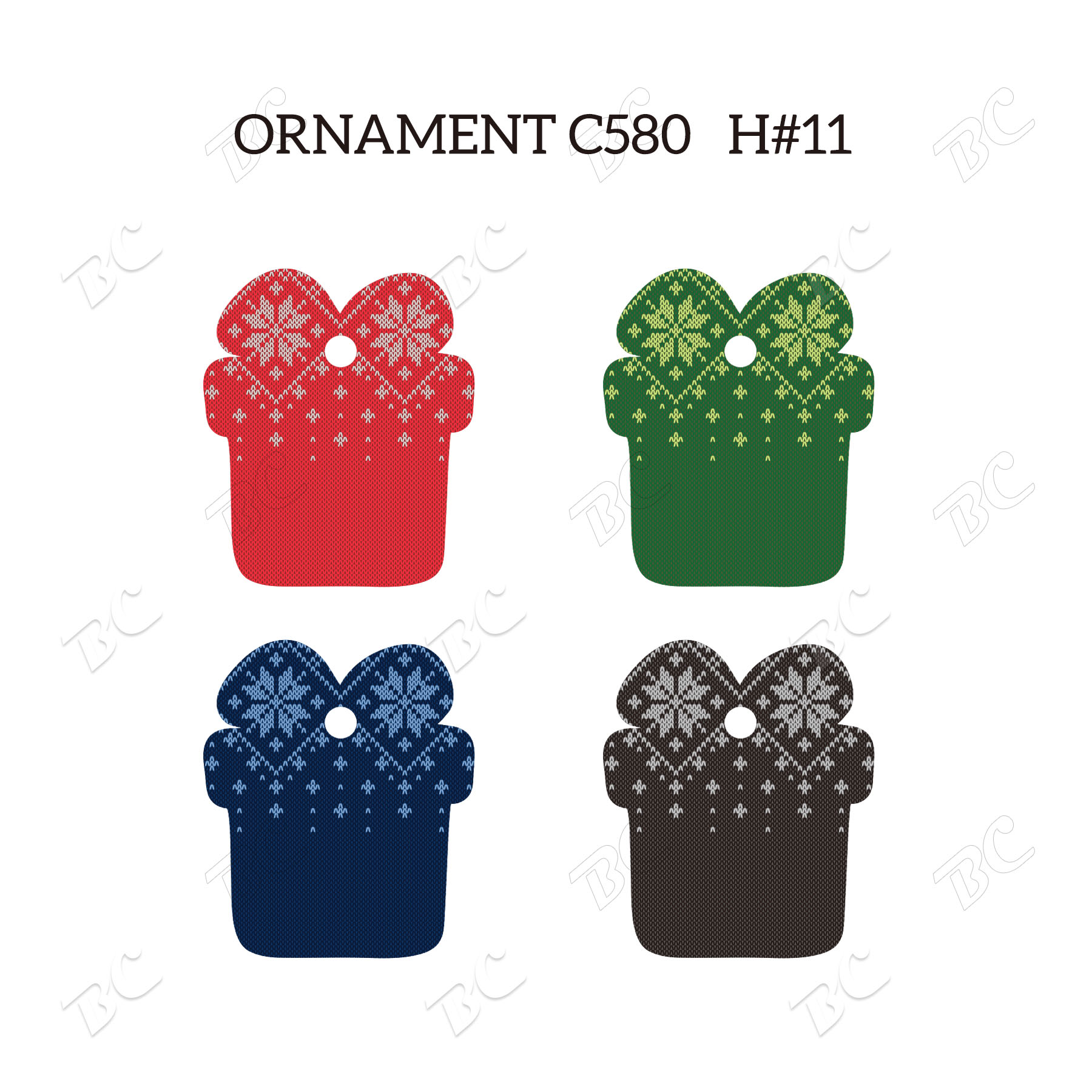 Free Shipping Full Color Christmas Ornament - Gifts 19