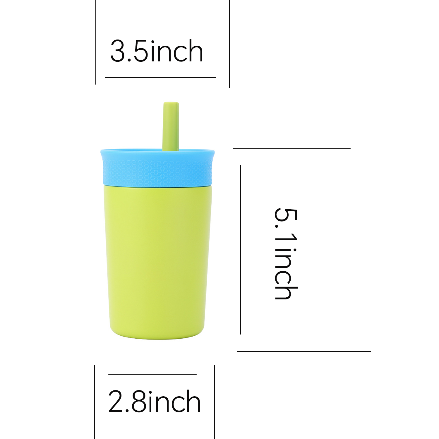 12oz Kids BPA Free Stainless Steel Insulated Tumbler w/Straw 7