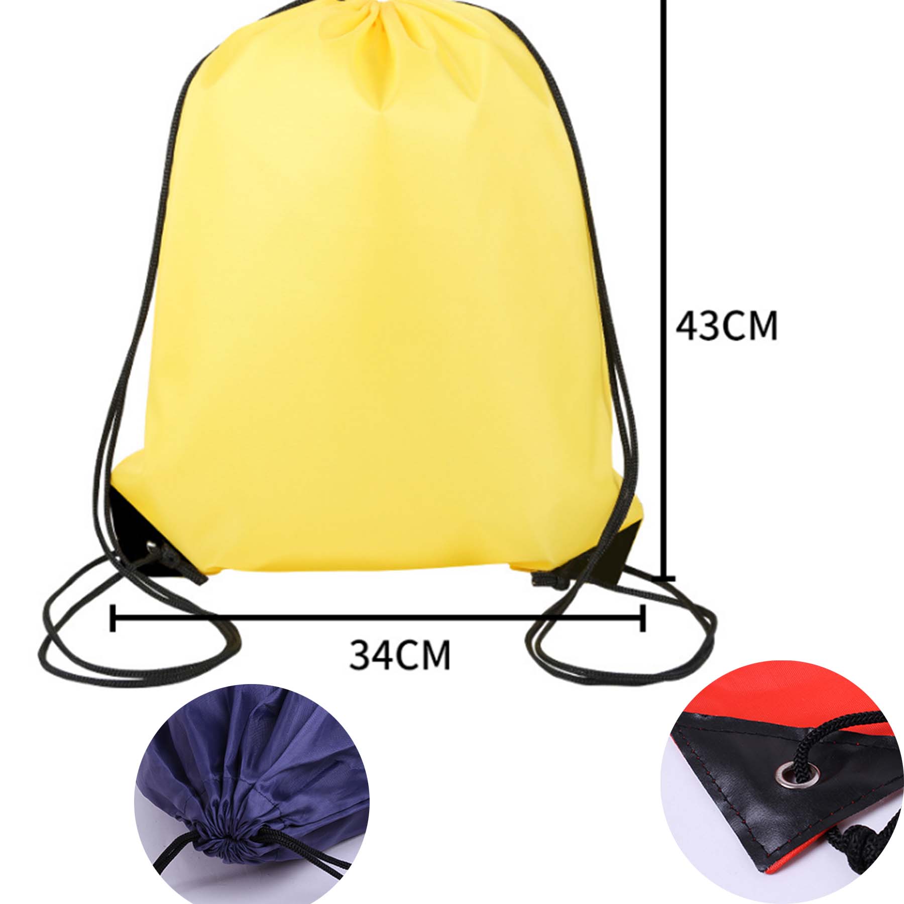 210D Polyester Drawstring Backpack 1