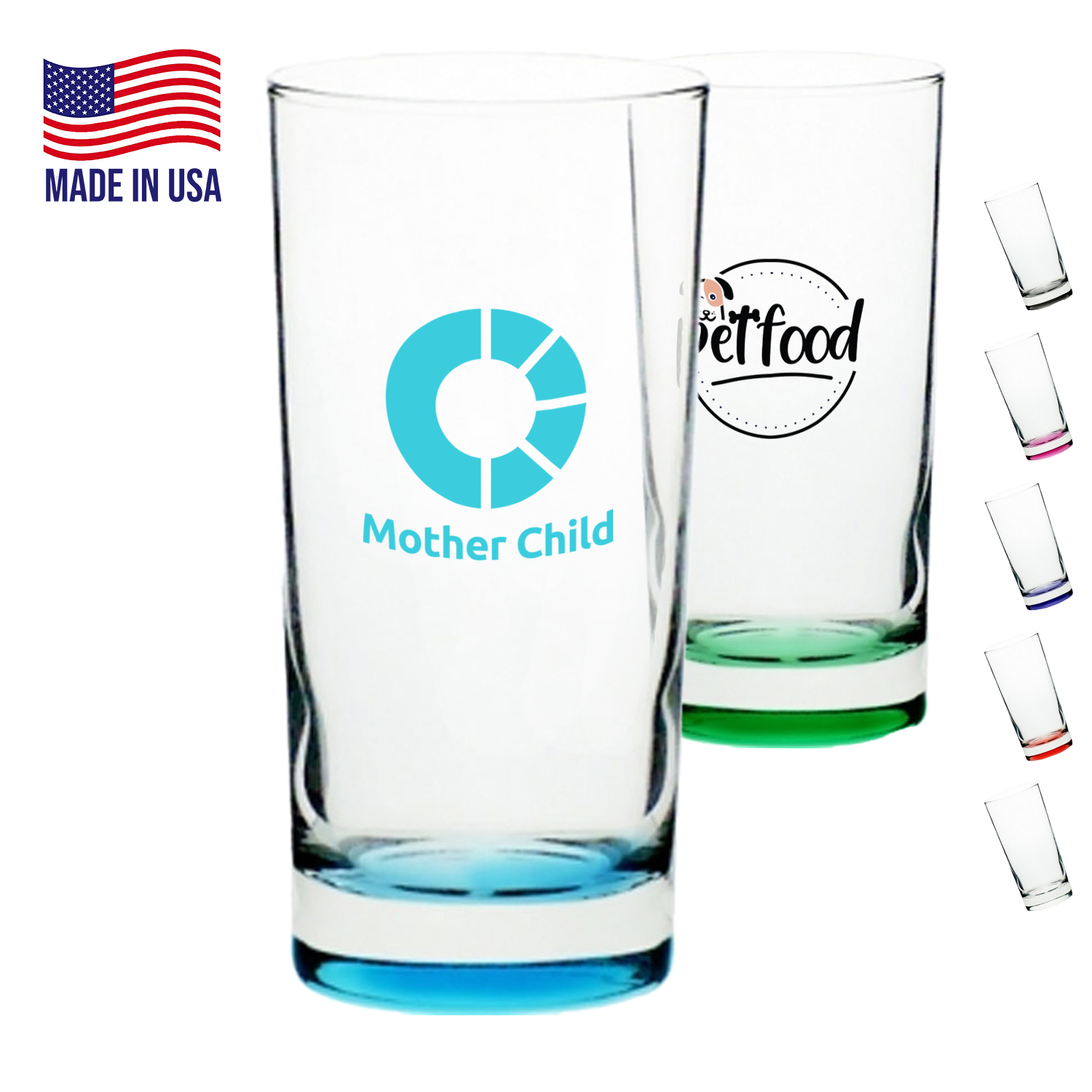 12.5 oz. USA Made Libbey Tall Custom Imprinted Glass 2