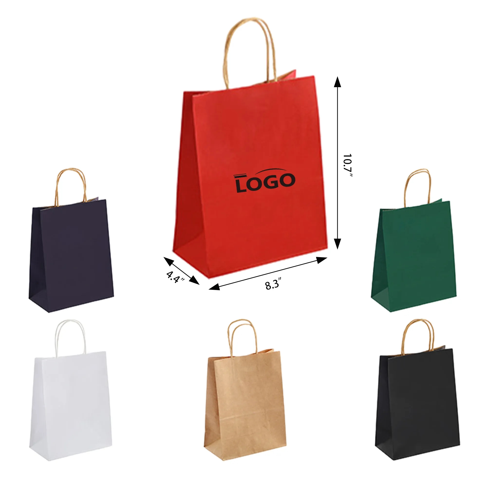 Kraft Paper Tote Cup Bag Double MOQ 100PCS 3