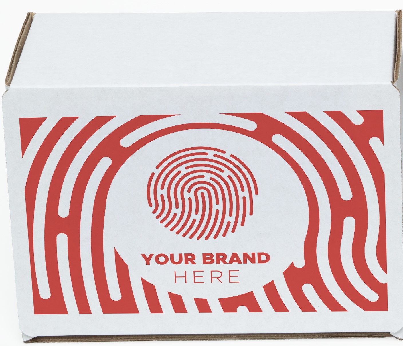 One Color White Display Mailer Box w/Outside Imprint (8" x 6" x 4")