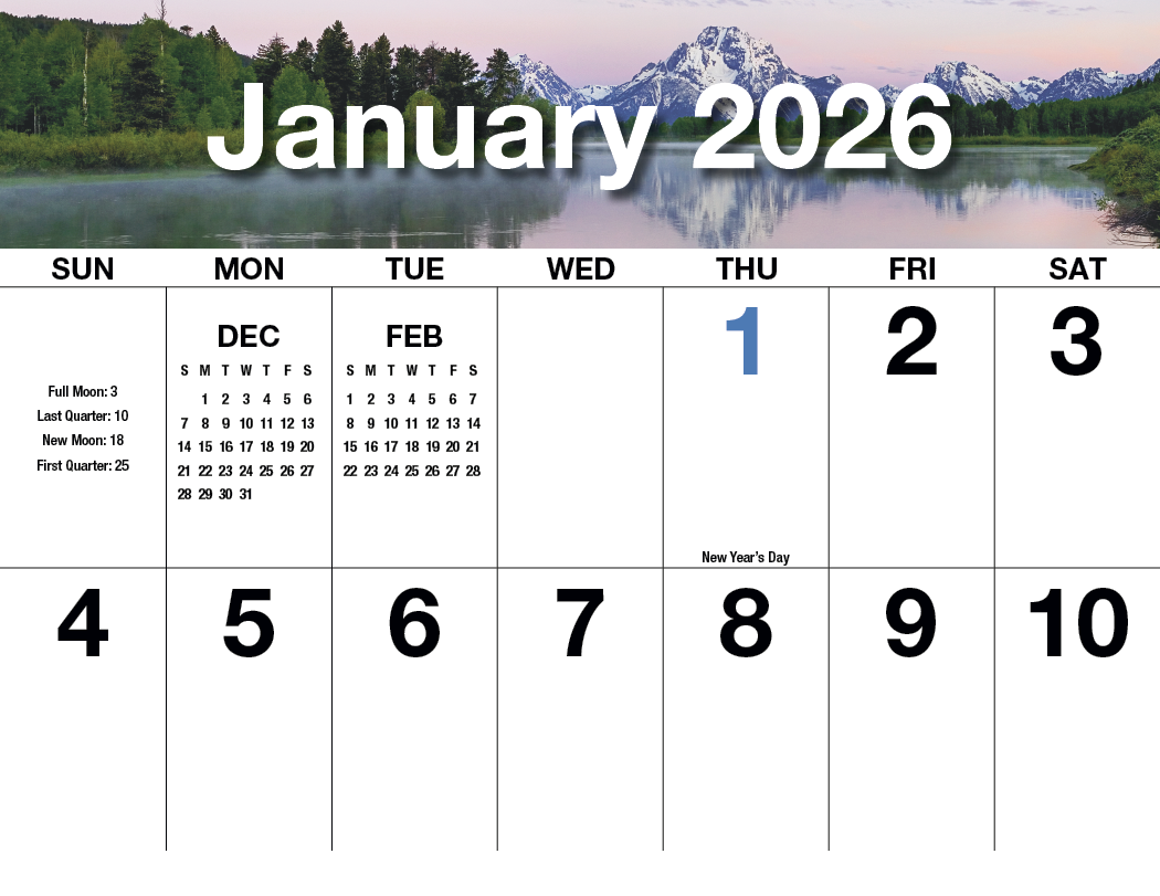 HotLine® Products Big Numbers Appointment Calendar - Stapled 33