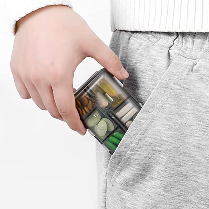 10 Grids Pill Cases Portable Travel Pill Organizer Box 4