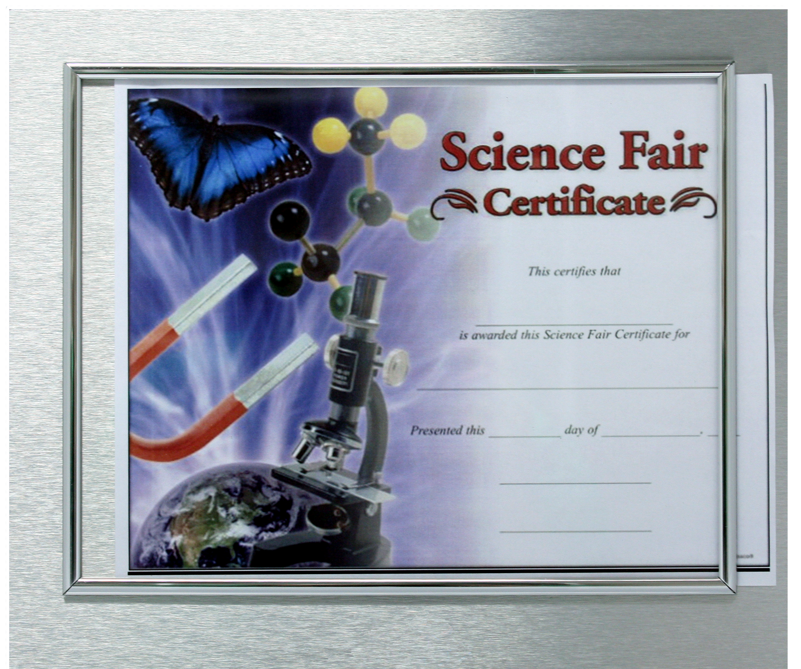 Slide In Certificate Plaque-Metal