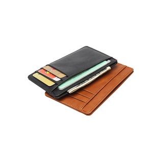 RFID Blocking 2 Sides PU Leather Card Holder Wallet 16