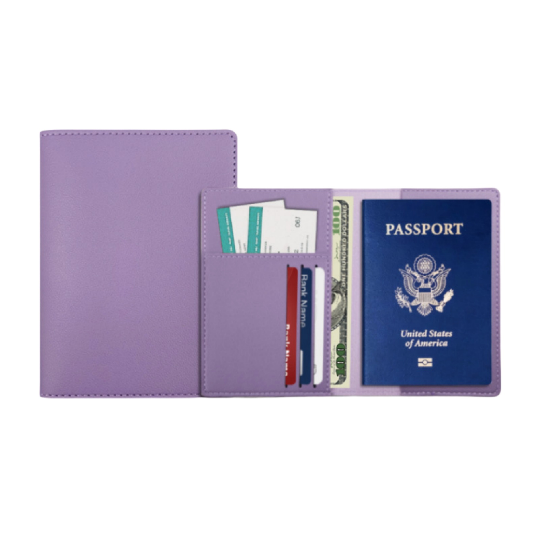 PU Leather Passport Holder with Card Slots 14