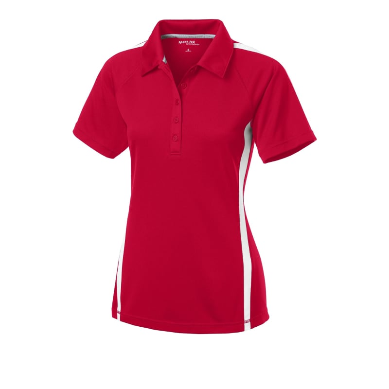 Sport-Tek Women's PosiCharge Micro-Mesh Colorblock Polo. 6