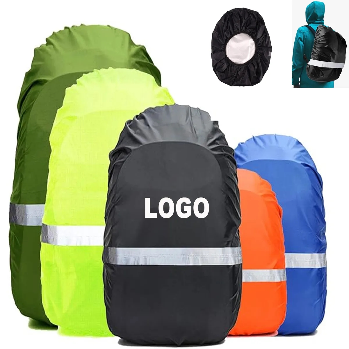Backpack Rain Cover with Reflective Strip 3
