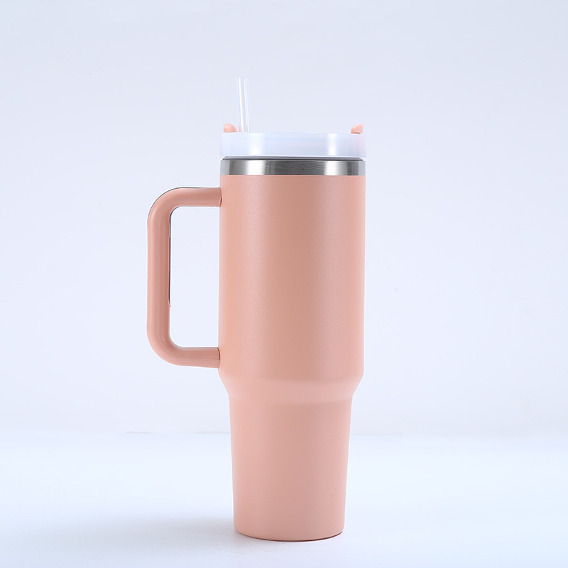 40oz Stainless Steel Travel Mugs w/ Snap Lids 2