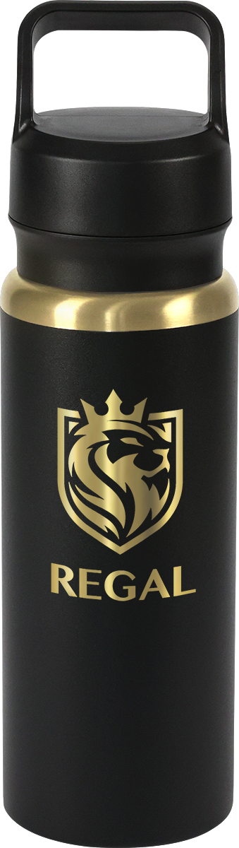 28oz Urban Peak® Dual Top Gold Water Bottle, custom water bottle with logo imprint 37