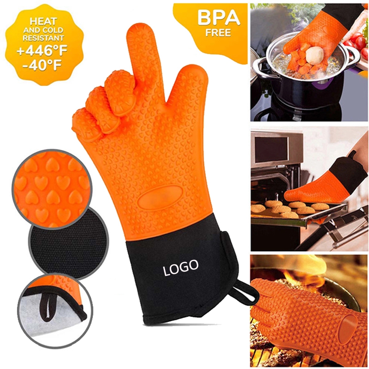 Heat-resistant Oven Mitt 1