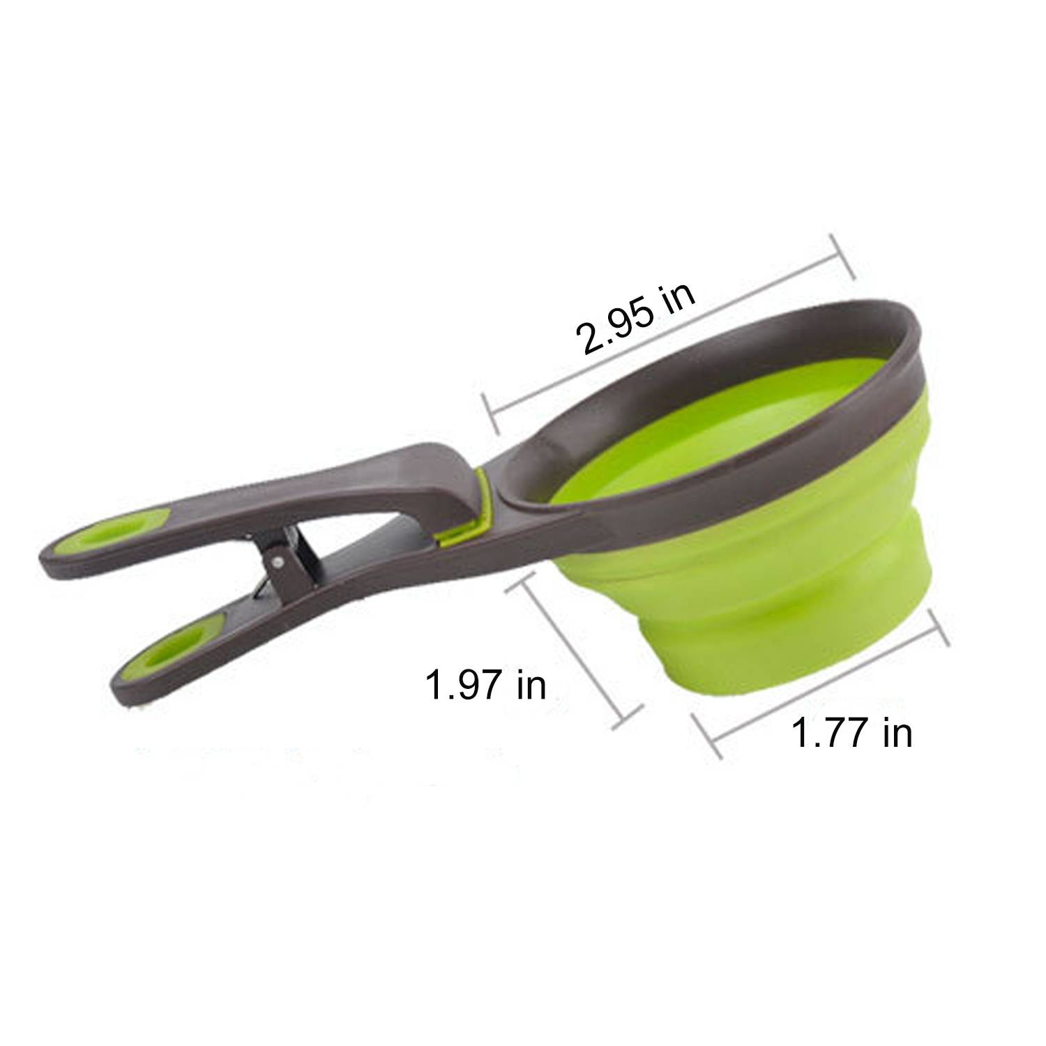 4oz Collapsible Pet Measuring Cup w/ Clip 3
