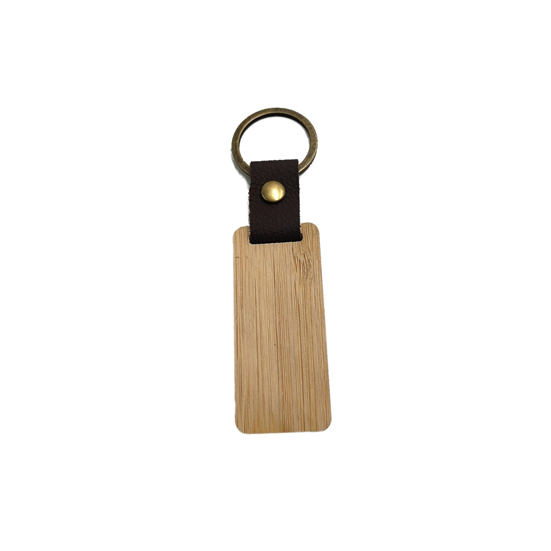 Wood And Leather Motivational Key Chains With Key Rings 6