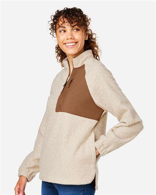 Women's Aura Sweater Fleece Quarter-Zip Pullover - NE713W 27