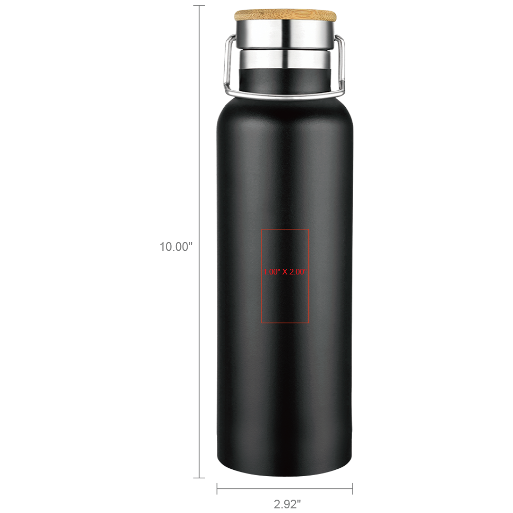 Smith 20oz Stainless Steel Bamboo Cap Water Bottle