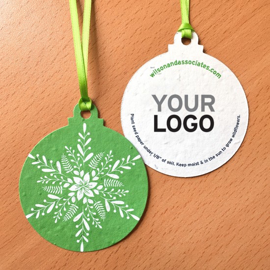 Blooming Snowflake Seed Paper Ball Ornaments 2